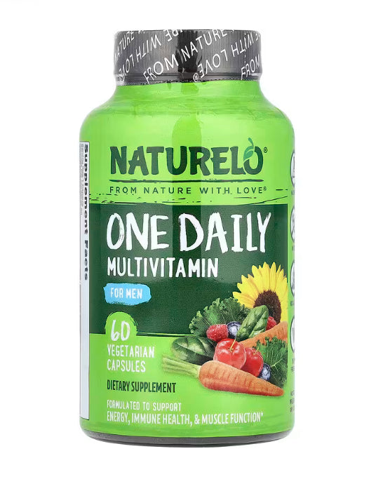 NATURELO One Daily Multivitamin for Men, 60 Vegetarian Capsules