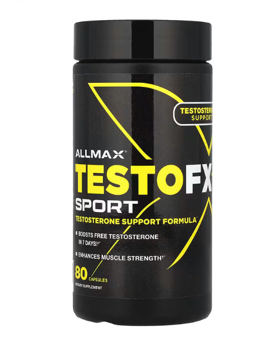 ALLMAX TestoFX Sport, Testosterone Support Formula, 80 Capsules