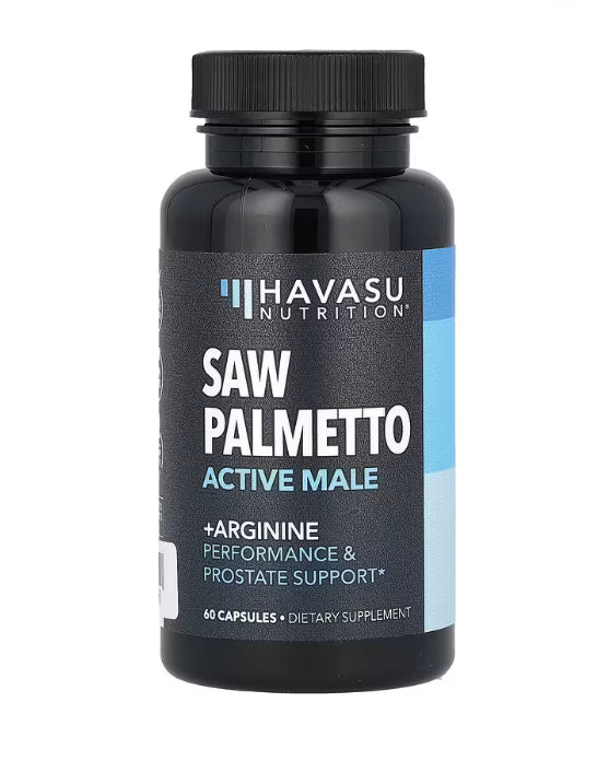 Havasu Nutrition
Saw Palmetto, Active Male, 60 Capsules