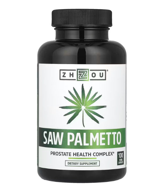 Zhou Nutrition Saw Palmetto, 100 Veggie Capsules