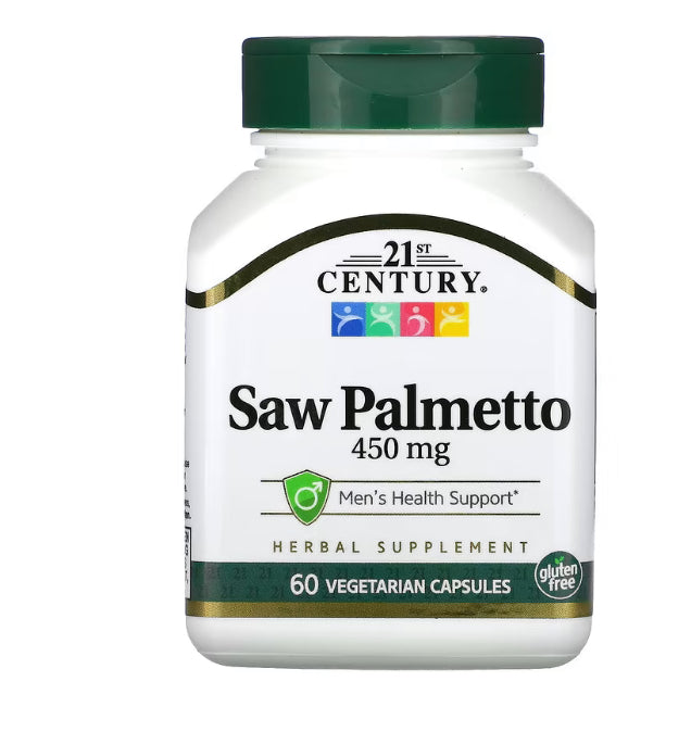 21st Century Saw Palmetto, 450 mg, 60 Vegetarian Capsules