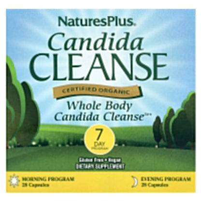 Pre-Order | Arrives in 5–10 Days – NaturesPlus
Candida Cleanse, 7 Day Program, 2 Bottles, 28 Capsules Each