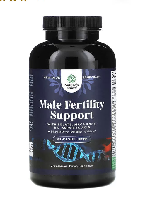 Nature's Craft
Male Fertility Support, 270 Capsules