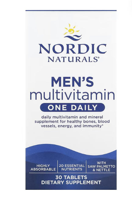 Nordic Naturals
Men's Multivitamin, One Daily, 30 Tablets