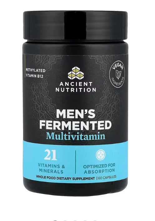 Ancient Nutrition
Men's Fermented Multivitamin, 60 Capsules