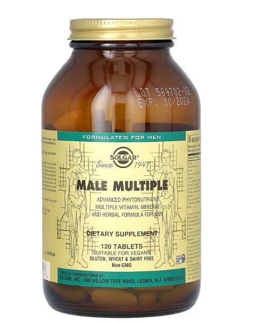 Solgar
Male Multiple, 120 Tablets