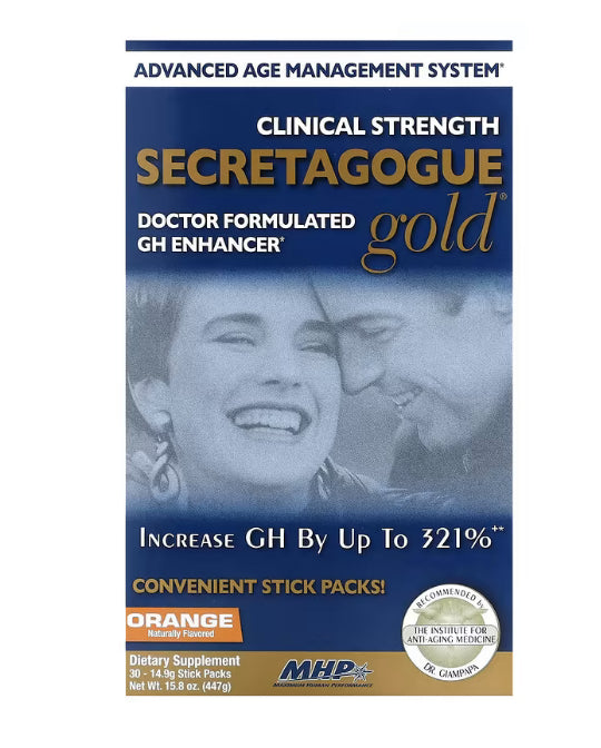 MHP
Secretagogue-Gold, Orange, 30 Stick Packs, 0.53 oz (14.9 g) Each