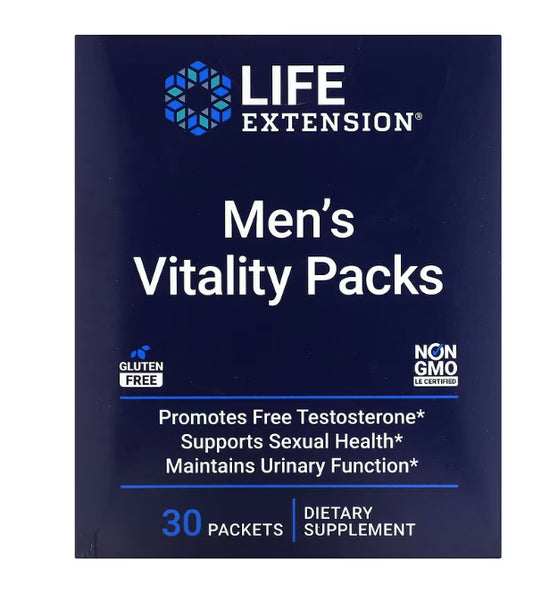 Life Extension
Men's Vitality Packs, 30 Packets