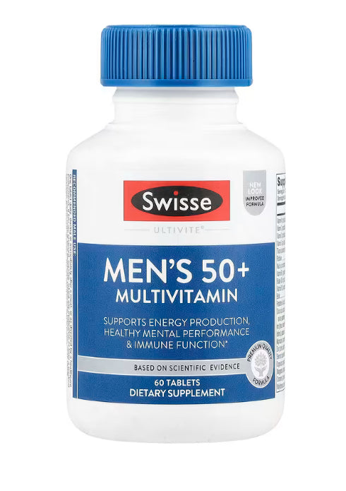 Swisse
Men's 50+ Multivitamin, 60 Tablets