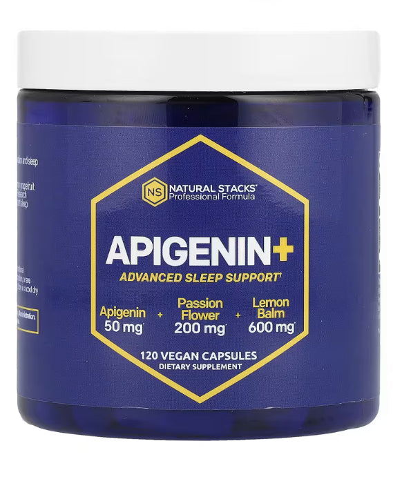 Natural Stacks
Apigenin+, 120 Vegan Capsules