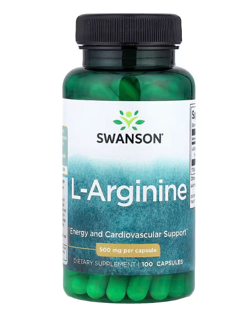 Swanson
L-Arginine, 500 mg, 100 Capsules