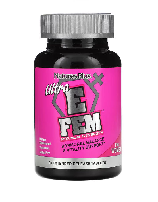 NaturesPlus
Ultra E Fem For Women, Maximum Strength, 90 Extended Release Tablets