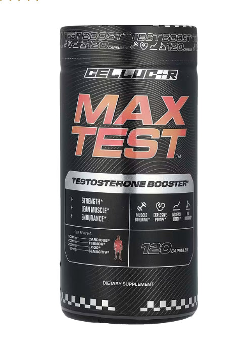 C4 / Cellucor
Max Test™, Testosterone Booster, 120 Capsules