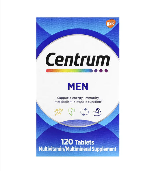 Centrum
Men Multivitamins, 120 Tablets
