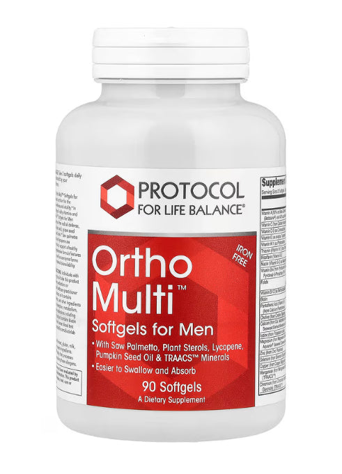 Protocol for Life Balance
Ortho Multi™, Softgels for Men, 90 Softgels