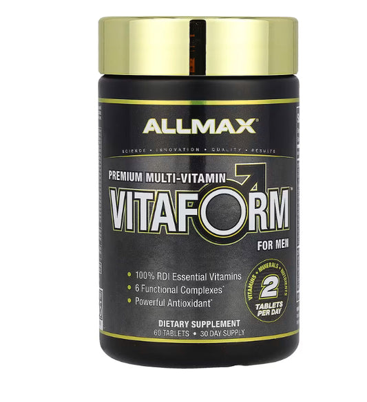 ALLMAX
VITAFORM™, Premium Multi-Vitamin For Men, 60 Tablets