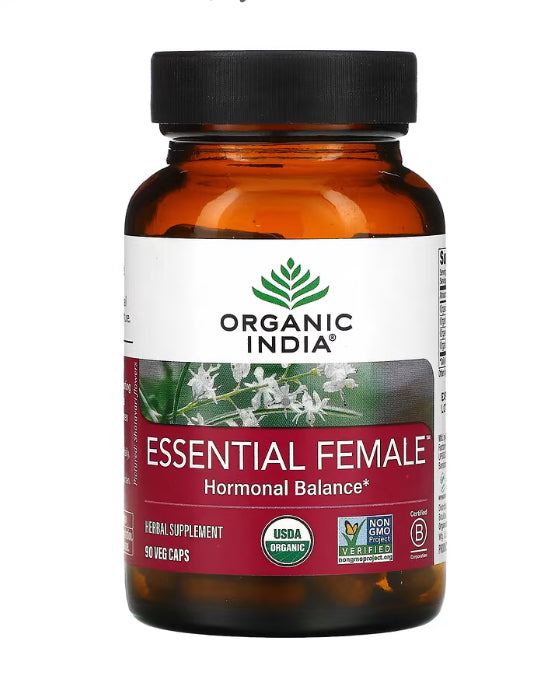 Organic India
Essential Female, Hormonal Balance, 90 Veg Caps