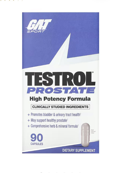 GAT
Sport, Testrol Prostate, 90 Capsules