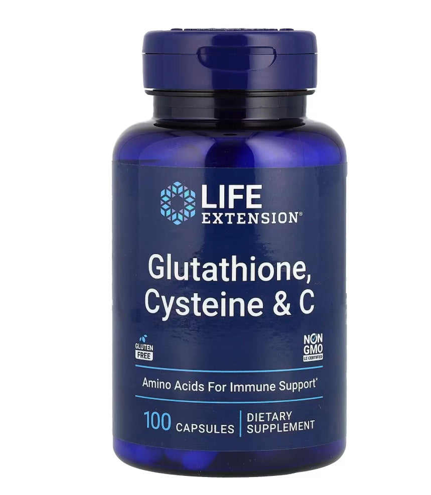 Life Extension Glutathione, Cysteine & C, 100 Capsules