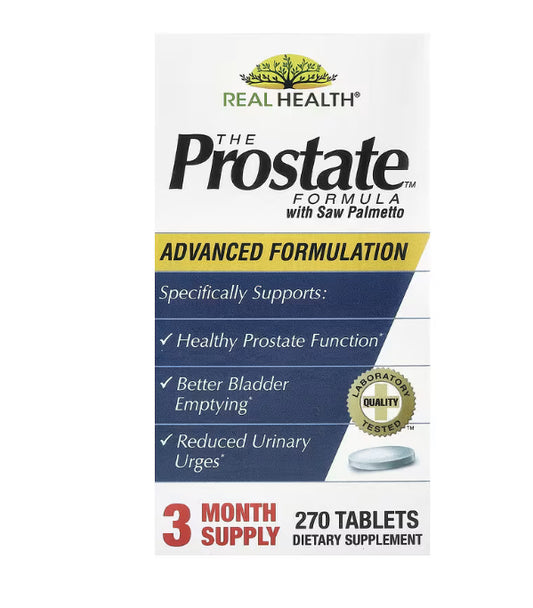 Real Health
The Prostate Formula with Saw Palmetto, 270 Tablets