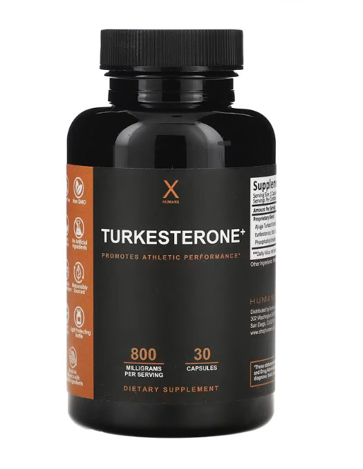 Humanx
Turkesterone+, 800 mg, 30 Capsules