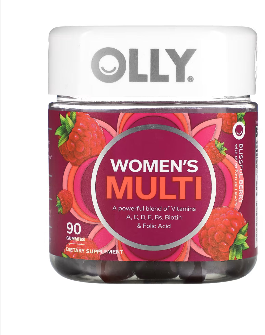 OLLY Women's Multi, Blissful Berry , 90 Gummies