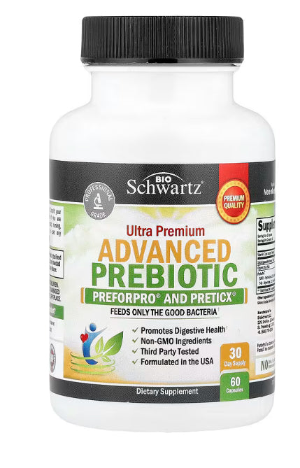 BioSchwartz
Ultra Premium Advanced Prebiotic, 60 Capsules