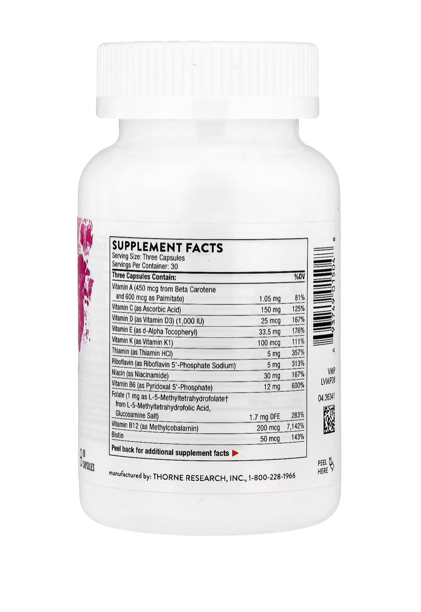 Thorne Basic Prenatal, 90 Capsules