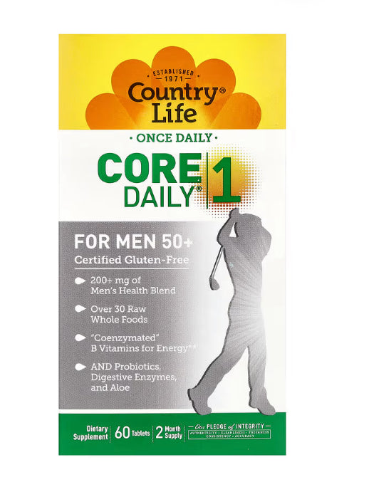 Country Life
Core Daily-1, For Men 50+, 60 Tablets
