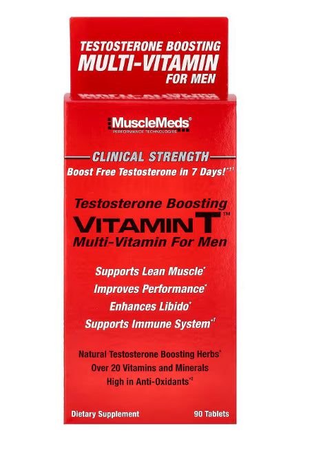 MuscleMeds
Vitamin T™, Testosterone Boosting Multi-Vitamin For Men, 90 Tablets
