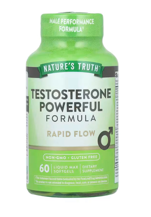 Nature's Truth
Testosterone Powerful Formula, 60 Liquid Max Softgels