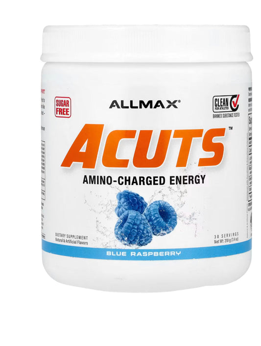 ALLMAX ACUTS™, Amino-Charged Energy, Blue Raspberry, 7.4 oz (210 g)
