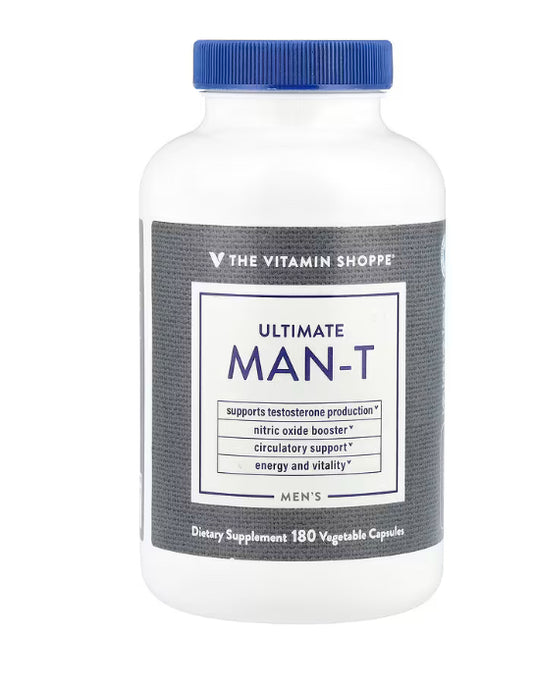 The Vitamin Shoppe
Men's Ultimate Man-T, 180 Vegetable Capsules
