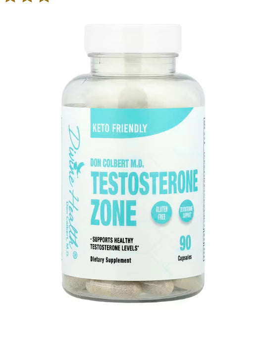 Divine Health
Don Colbert M.D. Testosterone Zone, 90 Capsules