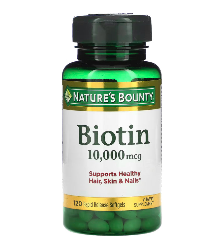 Nature's Bounty Biotin, 10,000 mcg, 120 Rapid Release Softgels