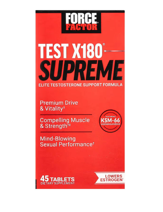 Force Factor
Test X180® Supreme, 45 Tablets