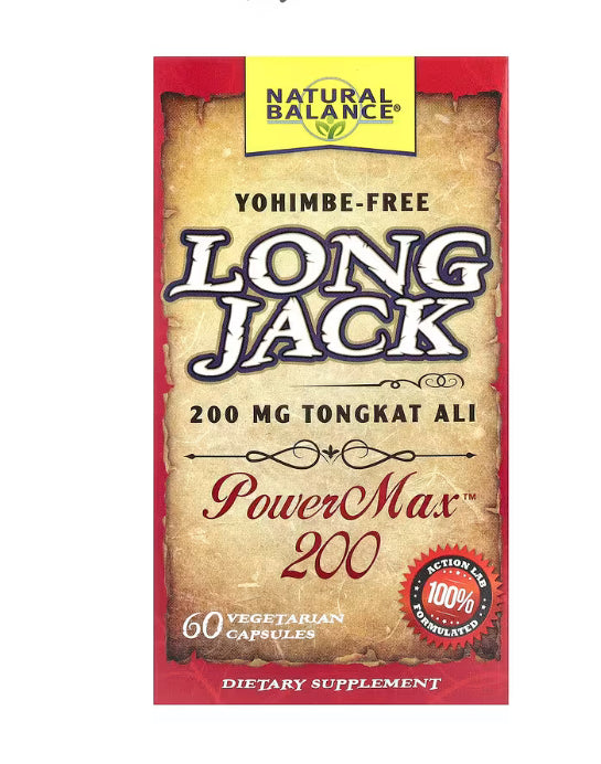 Natural Balance
Long Jack, PowerMax™, 60 Vegetarian Capsules (100 mg per Capsule)