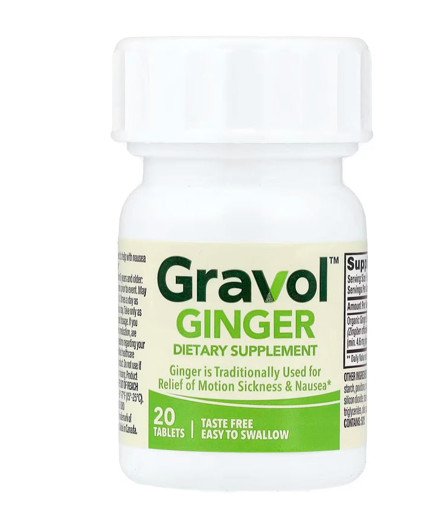 Gravol Ginger, 20 Coated Tablets
