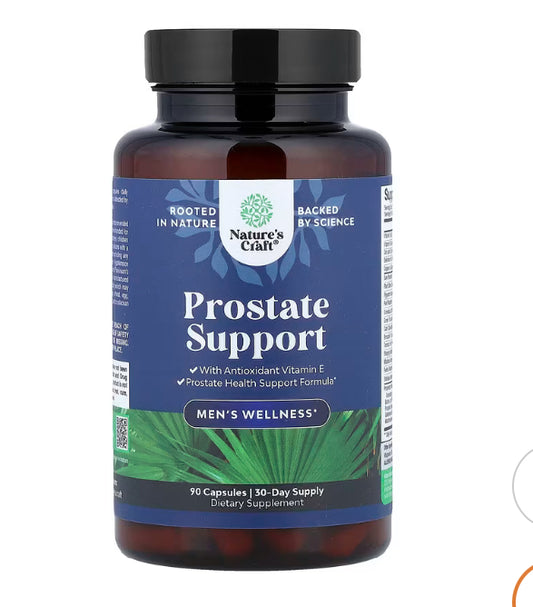 Nature's Craft
Men's Wellness, Prostate Support, 90 Capsules