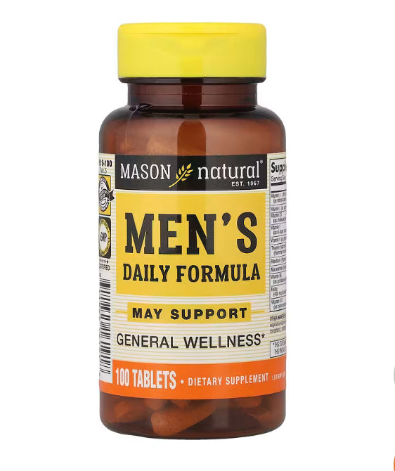 Mason Natural Men's Daily Formula, 100 Tablets