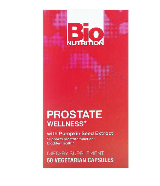 Bio Nutrition
Prostate Wellness With Pumpkin Seed Extract, 60 Vegetarian Capsules