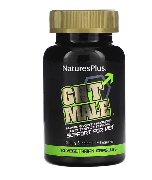 NaturesPlus
GHT Male, Human Growth Hormone And Testosterone Support For Men, 90 Vegetarian Capsules