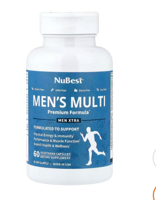 NuBest
Premium Men's Multi , 60 Vegetarian Capsules