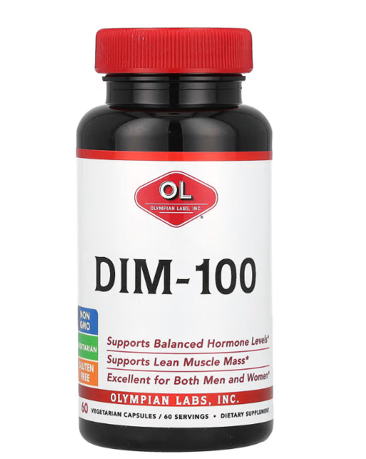 Olympian Labs
DIM-100, 60 Vegetarian Capsules (100 mg per Capsule