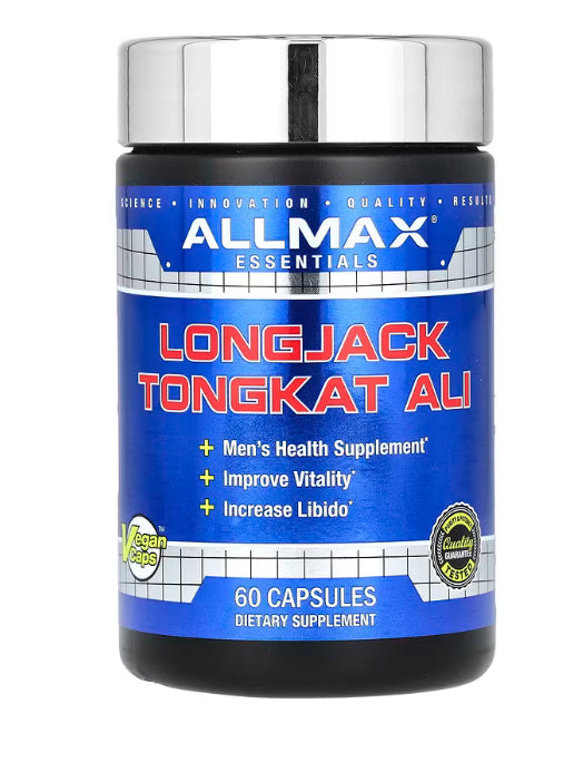 ALLMAX
Essentials, Longjack Tongkat Ali, 325 mg, 60 Veggie Caps