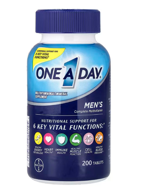 One-A-Day
Men's Complete Multivitamin, 200 Tablets