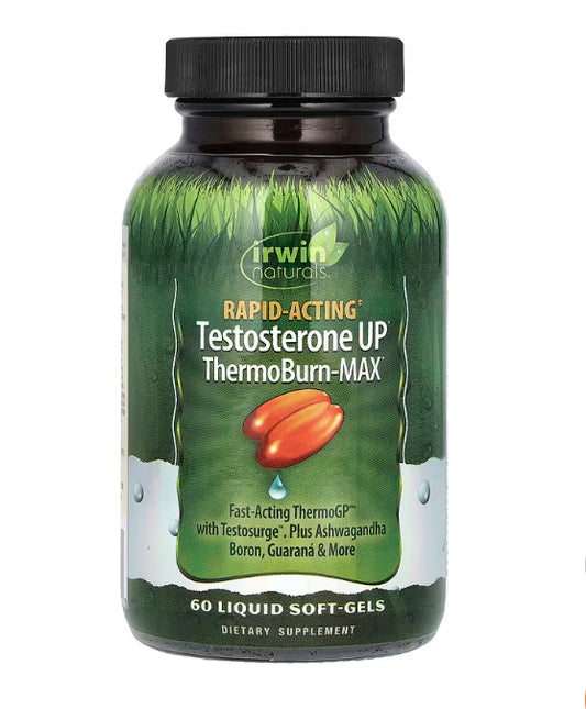 Irwin Naturals
Rapid Acting Testosterone UP®, ThermoBurn-MAX, 60 Liquid Soft-Gels