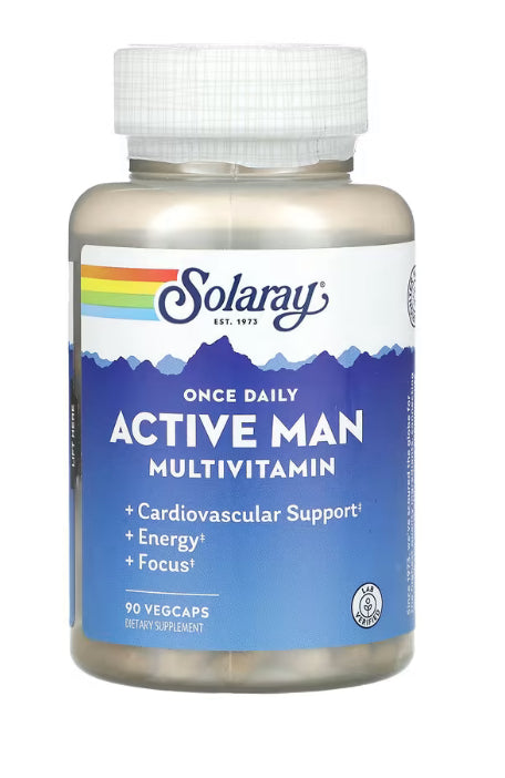 Solaray
Once Daily Active Man Multivitamin, 90 VegCaps