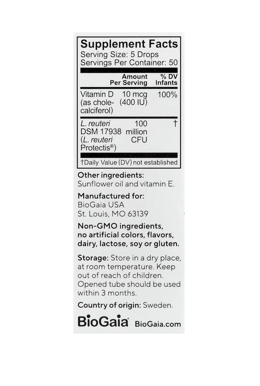 BioGaia Protectis® Baby, Probiotic Drops with Vitamin D, 0.34 fl oz (10 ml)