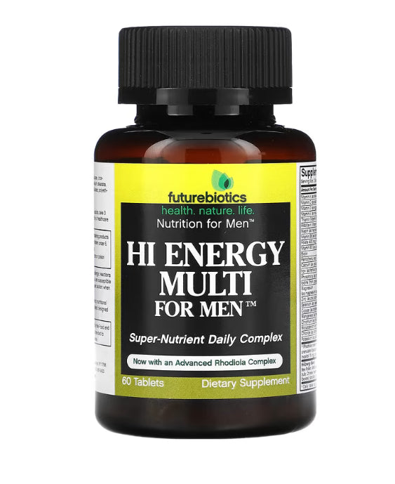 Futurebiotics
Hi Energy Multi For Men, 60 Tablets